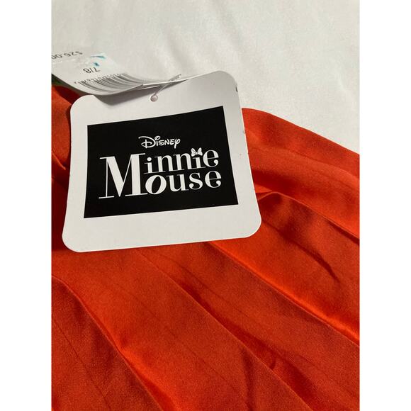 Girls Disney Minnie Mouse Orange Skirt with Character Waistband Detail, Size 7/8 - Picture 5 of 6
